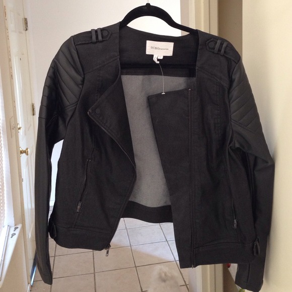 BCBGeneration Jean/leather jacket