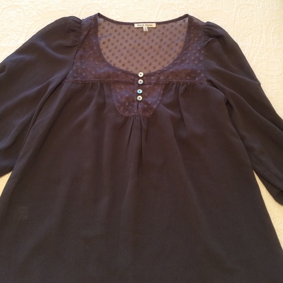 Black Rainn peasant style blouse