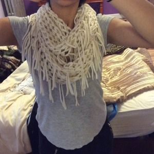 Off white infinity scarf