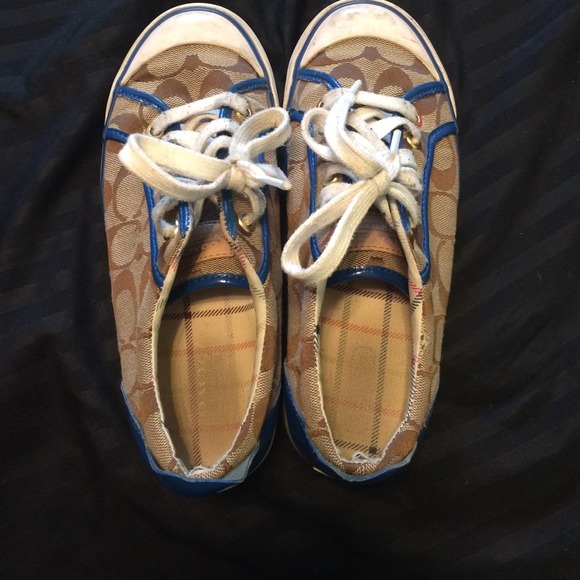 Blue coach shoes!