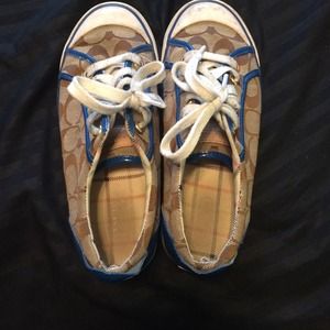 Blue coach shoes!