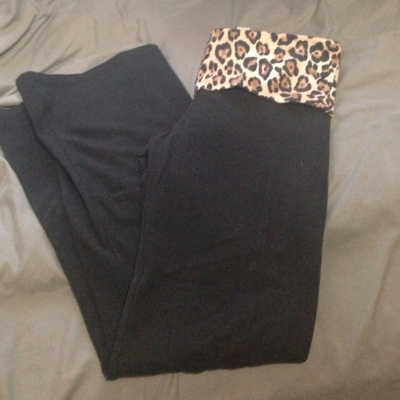 Cute vs leopard yoga pants