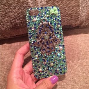 Custom made hamsa iPhone 5s case