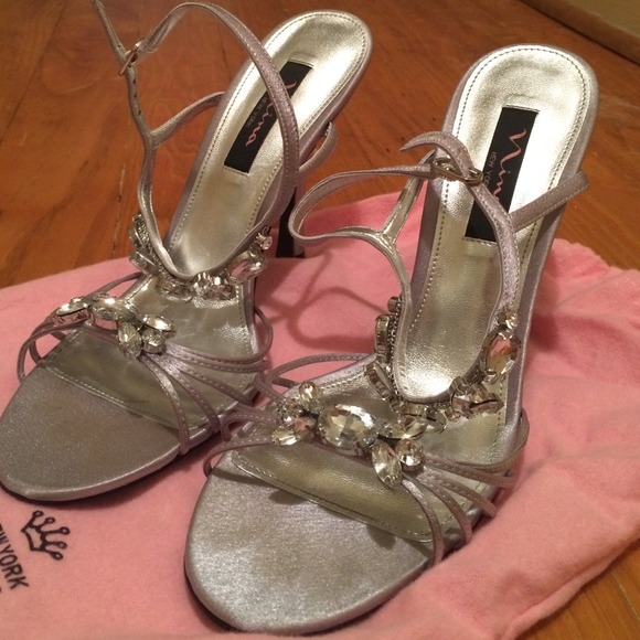 silver dress shoes