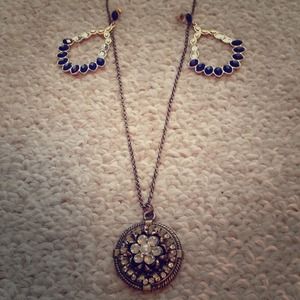 Statement necklace and earrings bundle