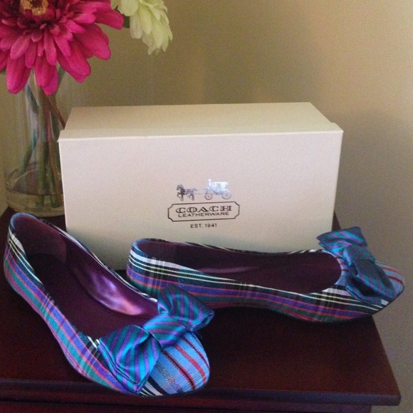 Coach multicolored flats