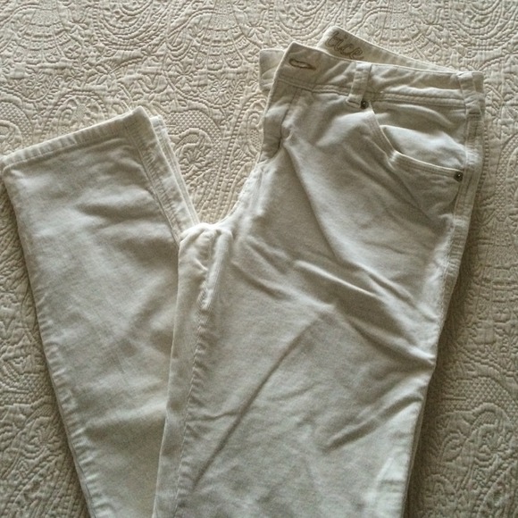 Justice white corduroy skinny pants