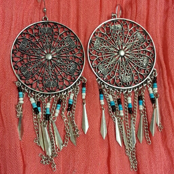 Dream catcher earrings!!