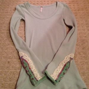 Free people long sleeve shirt