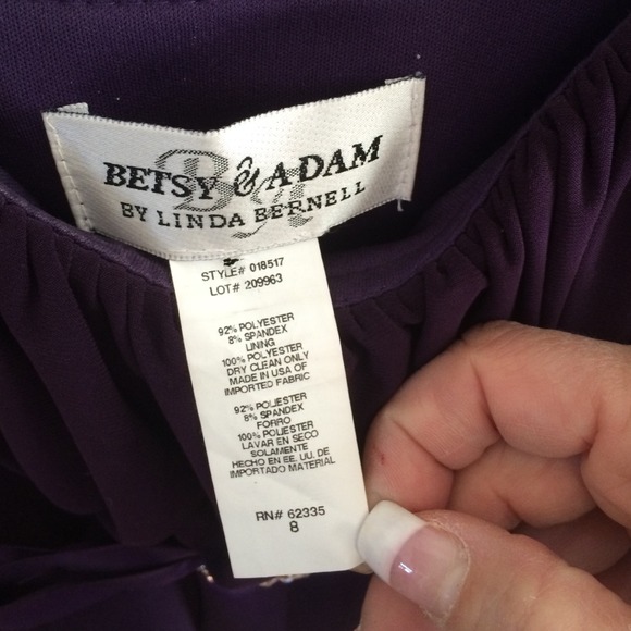 Holiday plum dress. - Picture 2 of 3