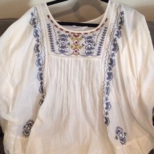 Boho Jessica Simpson maternity top