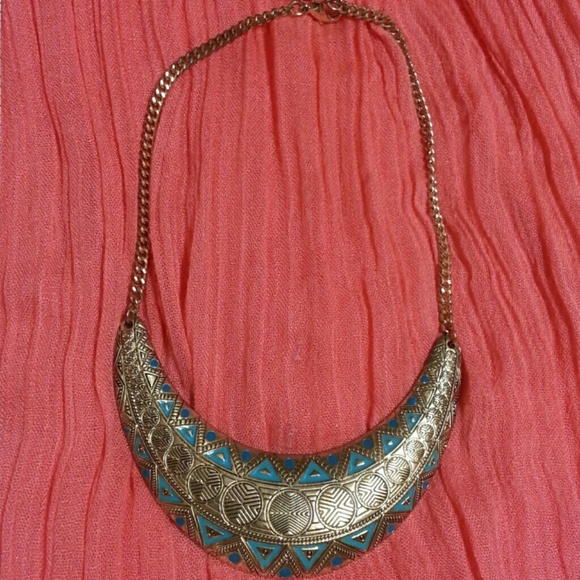 Aztec design necklace