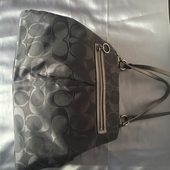AUTHENTIC COACH LIGHT GREY TOTE💕 - Picture 2 of 4