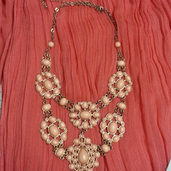 Peach necklace