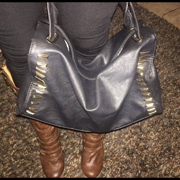 Charming Charlie's black purse with gold details