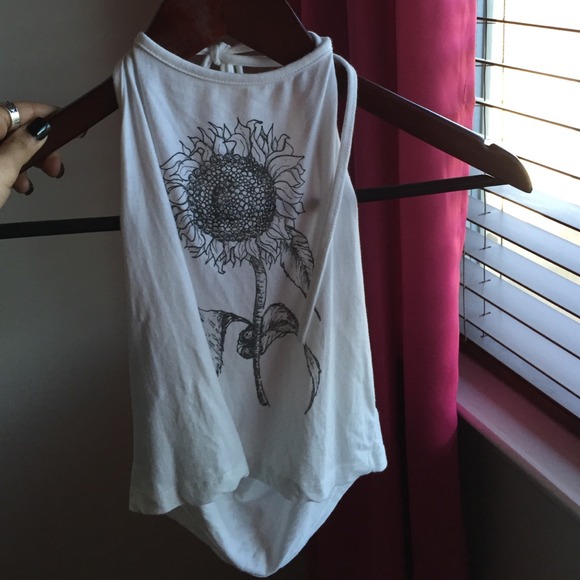 Brandy Melville sunflower halter
