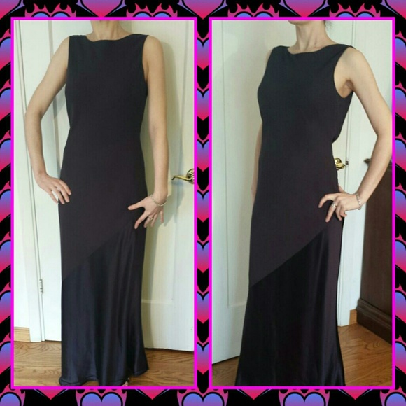HP! Gorgeous purple evening plunging back gown - Picture 2 of 3