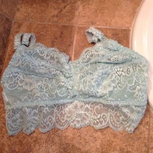 Blue lace bralette