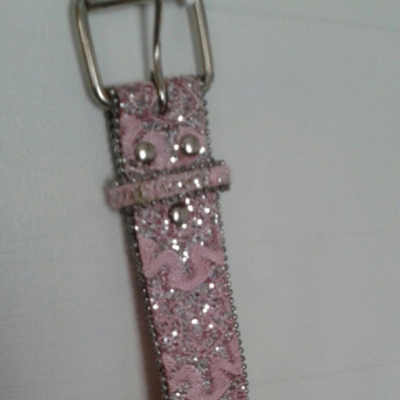 blingy pink belt