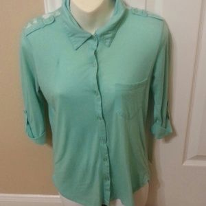 Turquoise blouse