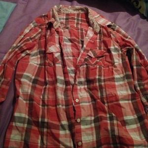 Plaid cute shirt