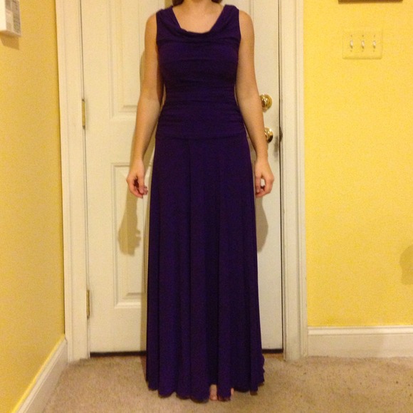Royal purple formal dress