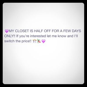 Half off for a couple days take advantage!!