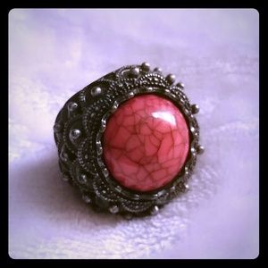 Oversized coral ring 8