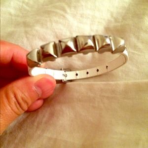 Michael Kors white leather bracelet