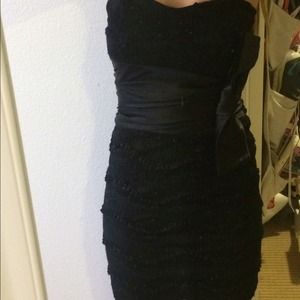 Black lace dress