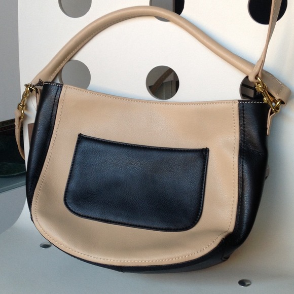 {PMEP} {HPx2} Factory real leather tan black purse - Picture 3 of 4