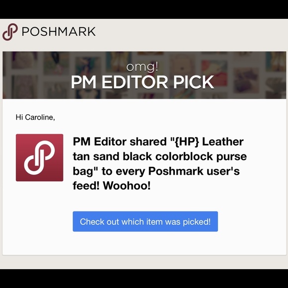 {PMEP} {HPx2} Factory real leather tan black purse - Picture 4 of 4