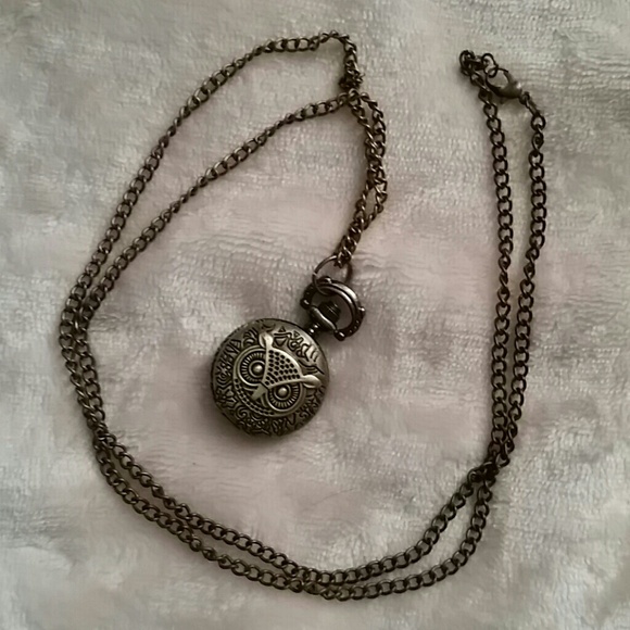 Owl locket 15" necklace