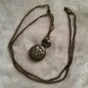 Owl locket 15" necklace