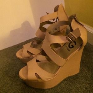 🌻Reserved for devonpalfrey🌻Nude Platform Sandals