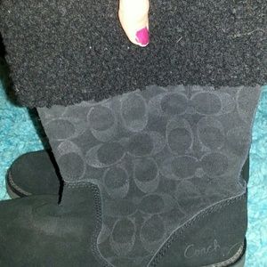 Black Coach winter boots!!