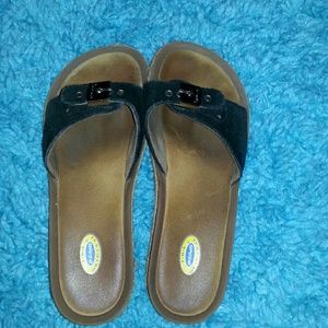 Dr scholl's sandals!! Black and tan.