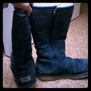Tall Blue Uggs - size 8