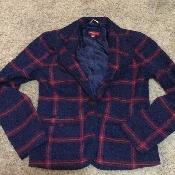 Trendy Plaid Blazer