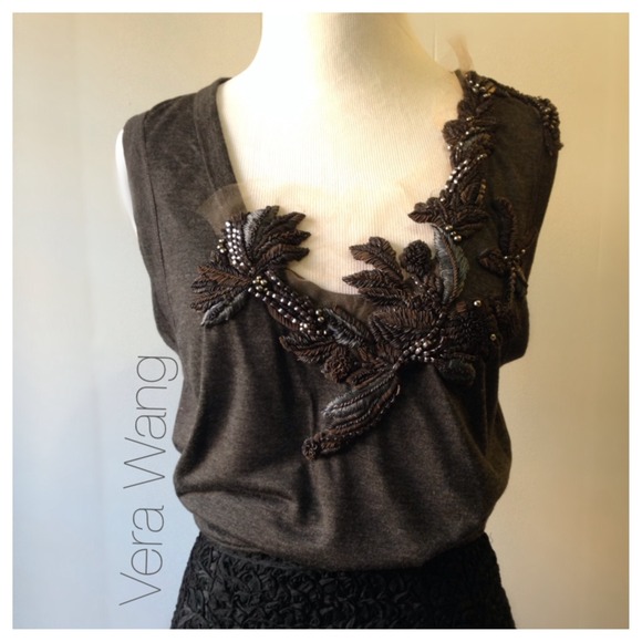 Vera Wang Tops - HOST PICK 3/14 🍂Amazing Vera Wang beaded tunic🍂