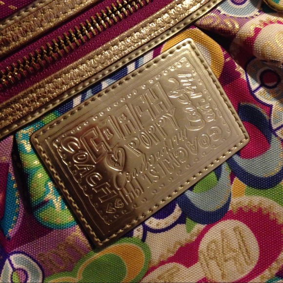 Coach Multi-colored poppy purse - Picture 3 of 4