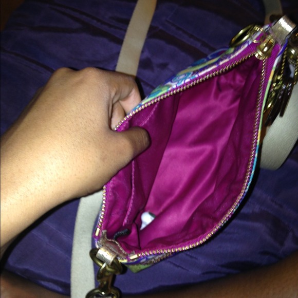 Coach Multi-colored poppy purse - Picture 4 of 4