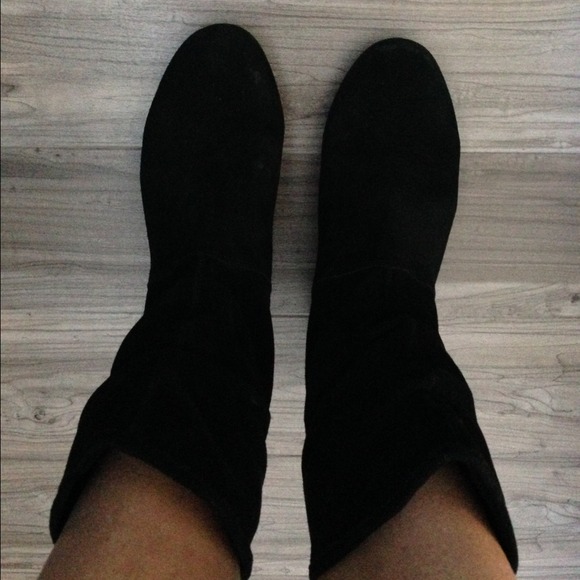 Steve madden black scrunch boots - Picture 2 of 3