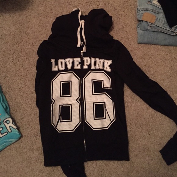VS Pink Black Zip-Up