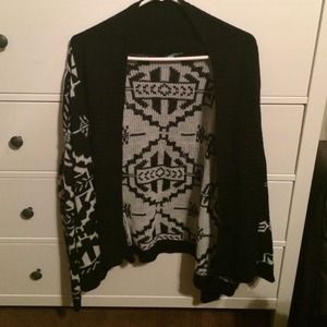 Tribal knit cardigan
