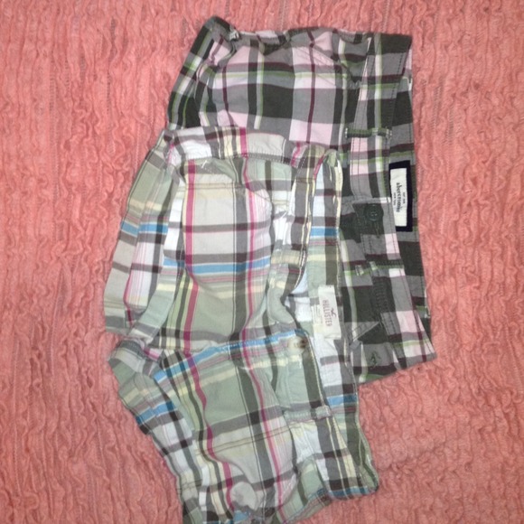 Plaid mini shorts