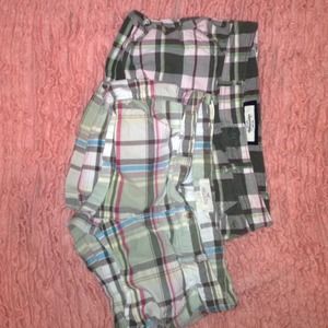 Plaid mini shorts