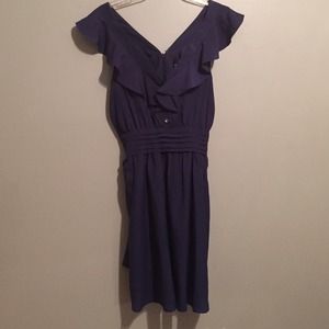 BCBGeneration blue ruffle  dress size 6.