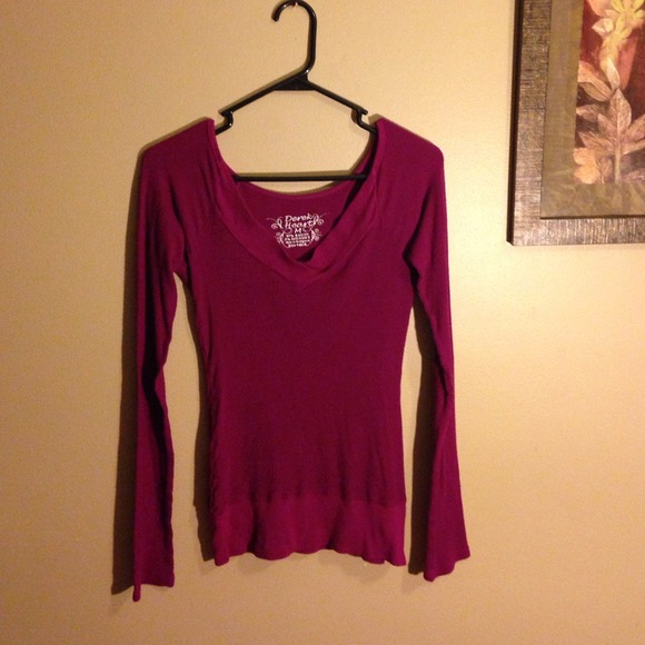 💎Reduced💎Derek heart purple long sleeved shirt