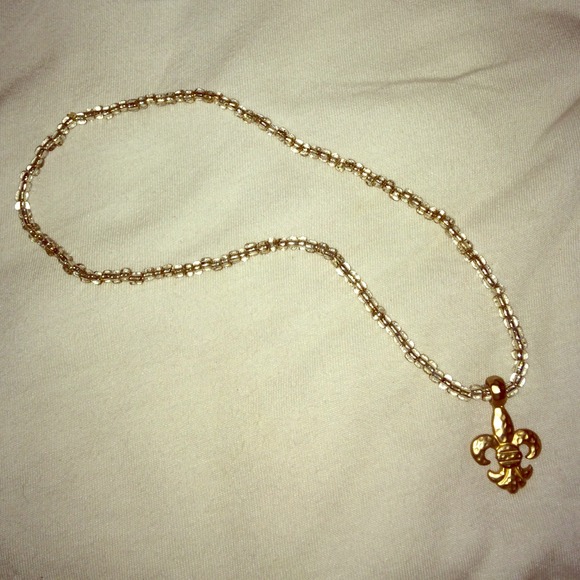 Gold Fleur De Lis necklace